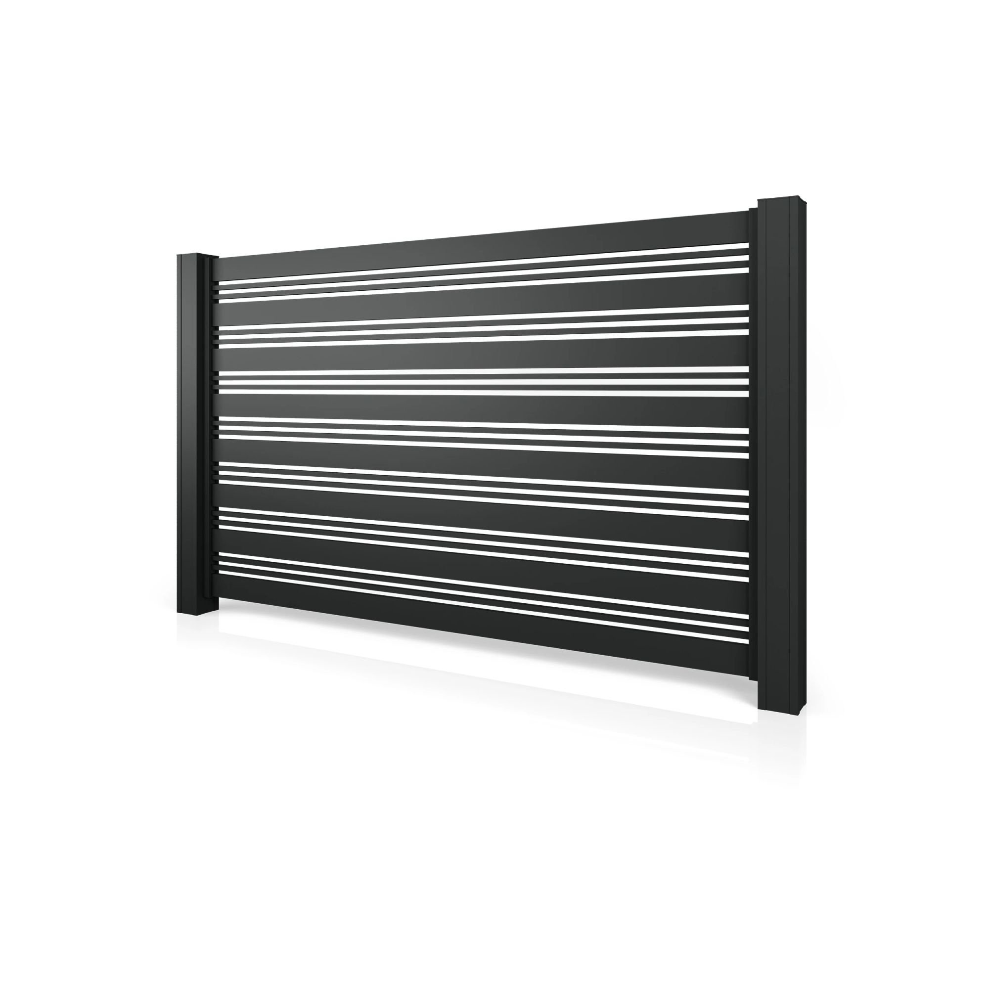 Plotové pole HN 03, hliníkové, výplň profily 100 + 18 mm, rozměr na míru (šířka 500 - 2600 mm, výška 750 - 200