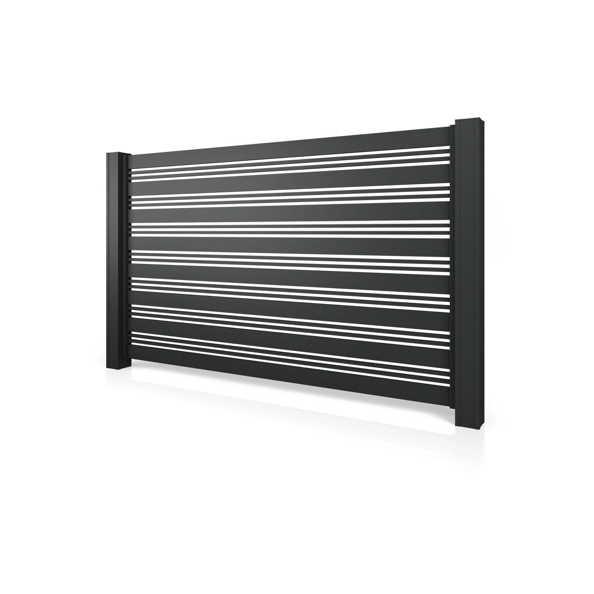 Plotové pole HN 03, hliníkové, výplň profily 100 + 18 mm, rozměr na míru (šířka 500 - 2600 mm, výška 750 - 200
